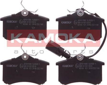 Kamoka JQ1011083 - Brake Pad Set, disc brake www.avaruosad.ee