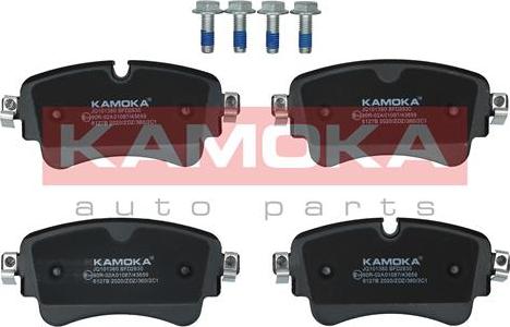 Kamoka JQ101380 - Brake Pad Set, disc brake www.avaruosad.ee