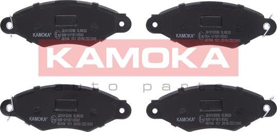 Kamoka JQ1013206 - Brake Pad Set, disc brake www.avaruosad.ee