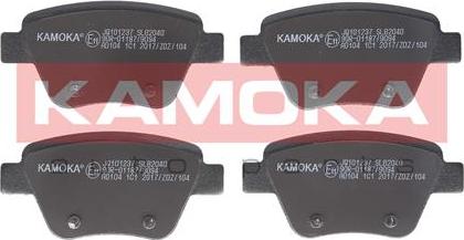 Kamoka JQ101237 - Brake Pad Set, disc brake www.avaruosad.ee