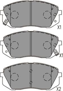 Kavo Parts KBP-4031 - Brake Pad Set, disc brake www.avaruosad.ee