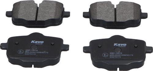 Kavo Parts KBP-10019 - Kit de plaquettes de frein, frein à disque www.avaruosad.ee