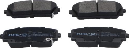 Kavo Parts KBP-10087 - Juego de pastillas de freno www.avaruosad.ee