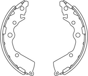 Kavo Parts KBS-4413 - Brake Set, drum brakes www.avaruosad.ee