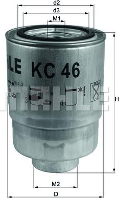 KNECHT KC 46 - Fuel filter www.avaruosad.ee