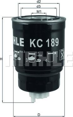 KNECHT KC 189 - Fuel filter www.avaruosad.ee