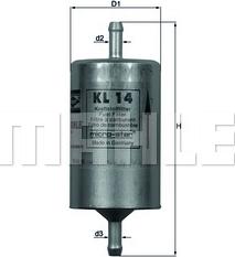KNECHT KL 14 - Fuel filter www.avaruosad.ee