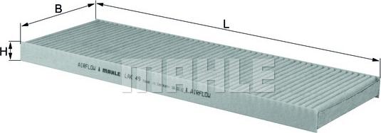 KNECHT LAK 49 - Filter, interior air www.avaruosad.ee