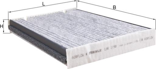 KNECHT LAK 1198 - Filtre, air de l'habitacle www.avaruosad.ee