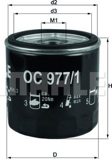 KNECHT OC 977/1 - Oil Filter www.avaruosad.ee