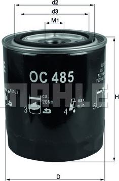 KNECHT OC 485 - Oil Filter www.avaruosad.ee