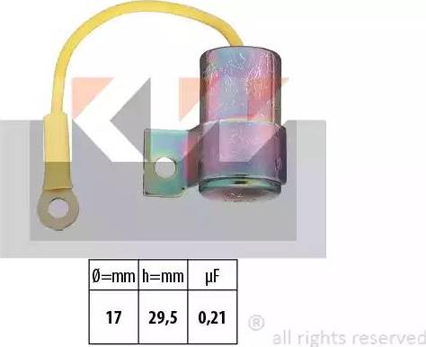 KW 613 088 - Condenser, ignition www.avaruosad.ee