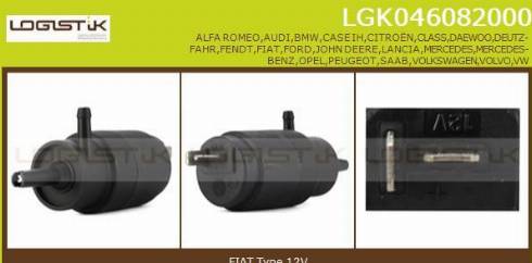 LGK LGK046082000 - Water Pump, window cleaning www.avaruosad.ee