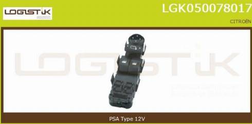 LGK LGK050078017 - Switch, window regulator www.avaruosad.ee