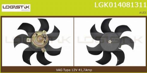 LGK LGK014081311 - Fan, radiator www.avaruosad.ee