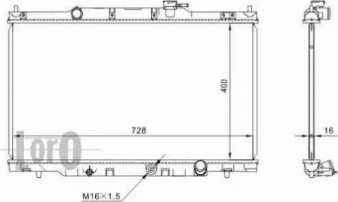 Loro 018-017-0023-B - Radiaator,mootorijahutus www.avaruosad.ee