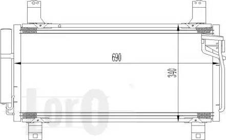 Loro 030-016-0012 - Kondensor, klimatanläggning www.avaruosad.ee