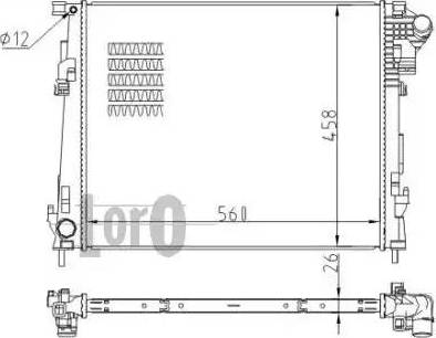 Loro 037-017-0089-B - Радиатор, охлаждение двигателя www.avaruosad.ee