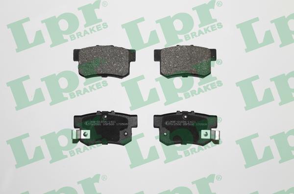 LPR 05P508 - Brake Pad Set, disc brake www.avaruosad.ee
