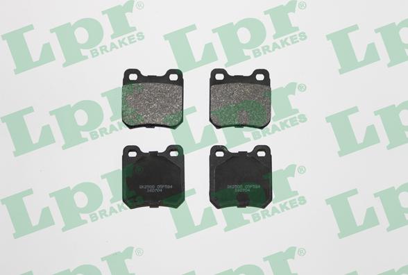 LPR 05P584 - Brake Pad Set, disc brake www.avaruosad.ee