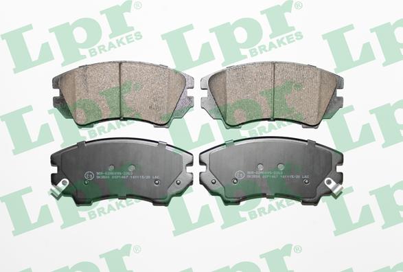 LPR 05P1467 - Kit de plaquettes de frein, frein à disque www.avaruosad.ee