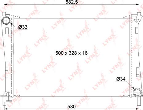 LYNXauto RB-1037 - Radiaator,mootorijahutus www.avaruosad.ee