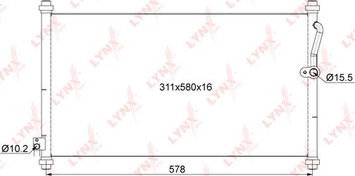 LYNXauto RC-0684 - Lauhdutin, ilmastointilaite www.avaruosad.ee