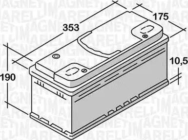 Magneti Marelli 068092076010 - Стартерная аккумуляторная батарея, АКБ www.avaruosad.ee