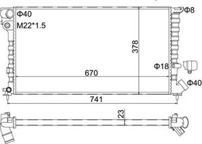 Magneti Marelli 359000300340 - Radiaator,mootorijahutus www.avaruosad.ee