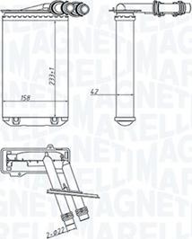 Magneti Marelli 350218445000 - Теплообменник, отопление салона www.avaruosad.ee