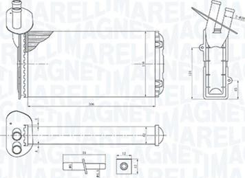 Magneti Marelli 350218410000 - Теплообменник, отопление салона www.avaruosad.ee