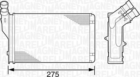 Magneti Marelli 350218221000 - Heat Exchanger, interior heating www.avaruosad.ee