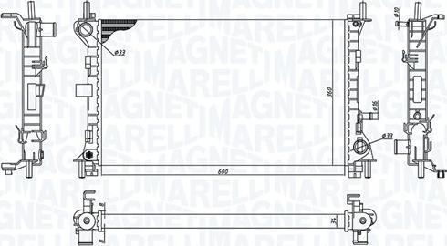 Magneti Marelli 350213198100 - Radiaator,mootorijahutus www.avaruosad.ee