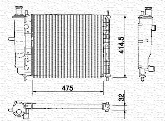 Magneti Marelli 350213151000 - Radiaator,mootorijahutus www.avaruosad.ee