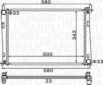 Magneti Marelli 350213152600 - Radiators, Motora dzesēšanas sistēma www.avaruosad.ee