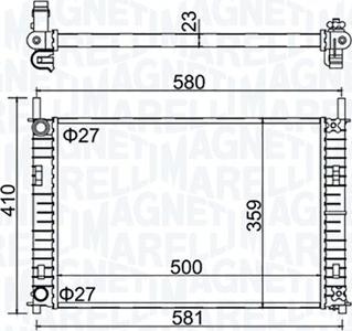 Magneti Marelli 350213152700 - Radiaator,mootorijahutus www.avaruosad.ee