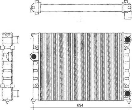 Magneti Marelli 350213104200 - Радиатор, охлаждение двигателя www.avaruosad.ee