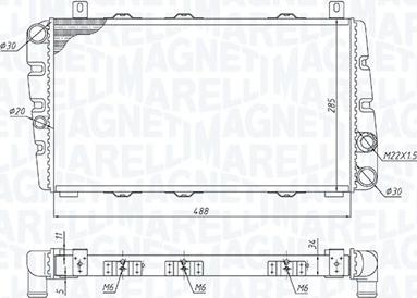 Magneti Marelli 350213189700 - Radiators, Motora dzesēšanas sistēma www.avaruosad.ee