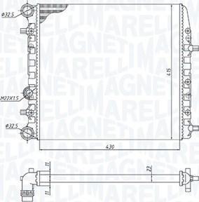 Magneti Marelli 350213184600 - Radiaator,mootorijahutus www.avaruosad.ee