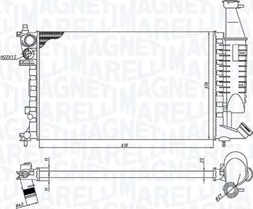 Magneti Marelli 350213186400 - Radiador, refrigeración del motor www.avaruosad.ee