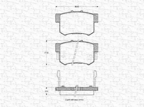 Magneti Marelli 363702160543 - Bremžu uzliku kompl., Disku bremzes www.avaruosad.ee