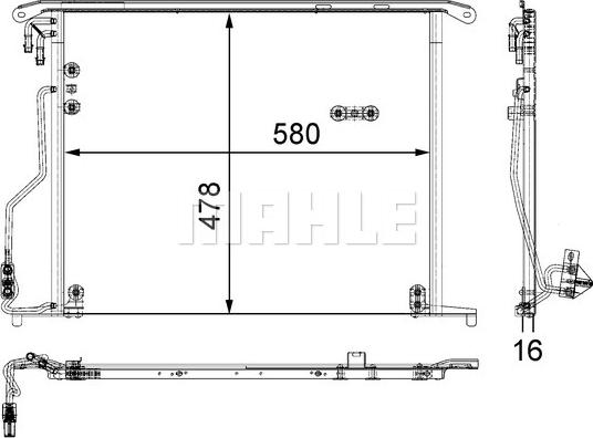 MAHLE AC 334 000S - Condensador, aire acondicionado www.avaruosad.ee