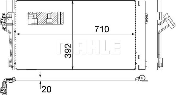 MAHLE AC 762 000S - Kondensaator,kliimaseade www.avaruosad.ee