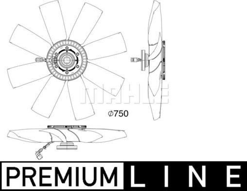 MAHLE CFF 505 000P - Ventilaator,mootorijahutus www.avaruosad.ee