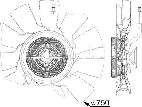 MAHLE CFF 528 000P - Tuuletin, moottorin jäähdytys www.avaruosad.ee