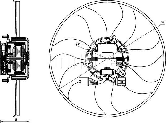 MAHLE CFF 170 000S - Ventilators, Motora dzesēšanas sistēma www.avaruosad.ee