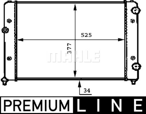 MAHLE CR 507 000P - Radiaator,mootorijahutus www.avaruosad.ee