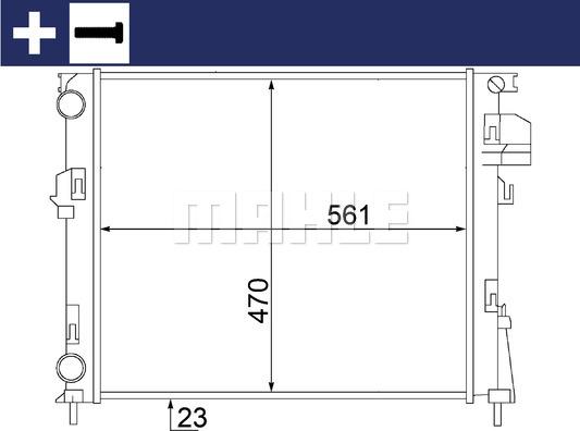 MAHLE CR 1504 000S - Radiaator,mootorijahutus www.avaruosad.ee