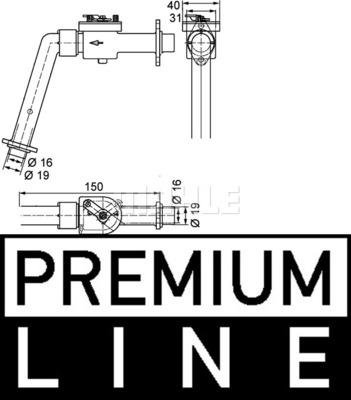 MAHLE CV 7 000P - Control Valve, coolant www.avaruosad.ee