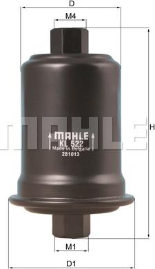 MAHLE KL 522 - Filtre à carburant www.avaruosad.ee